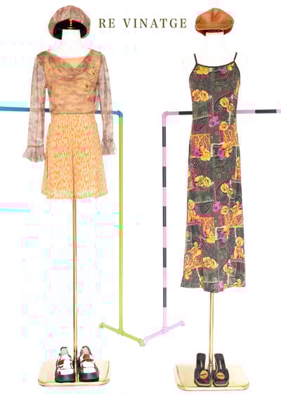 漂亮の暈染棕色網狀上衣2