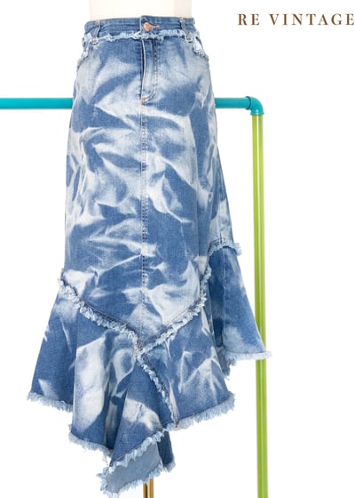 雲染叛逆毛邊牛仔裙（28-29"）1