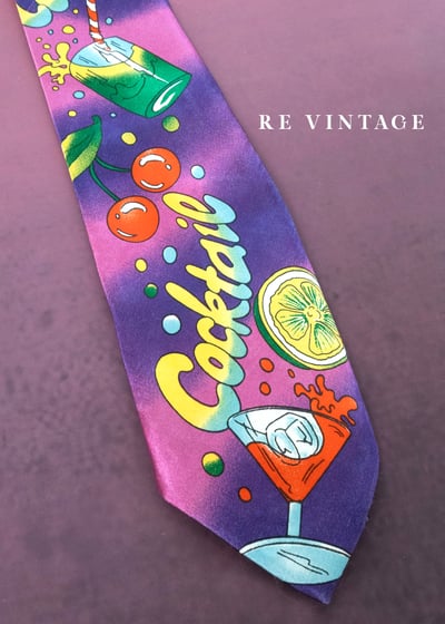 夏夜水果雞尾酒領帶4