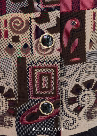 摩洛哥異域民族圖騰織紋排釦裙（27-29"）7