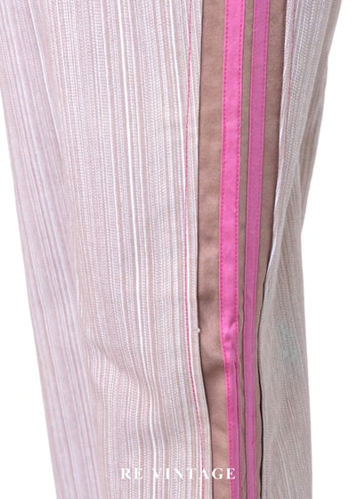 微醺香檳 - 甜蜜線條拼接長褲（28"）7