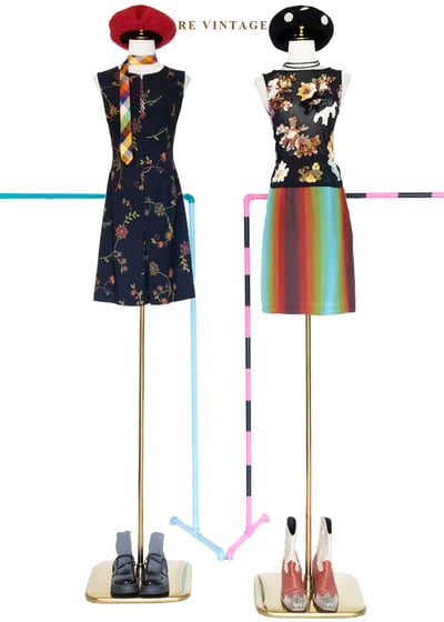 華麗亮片油畫花朵網紗背心2