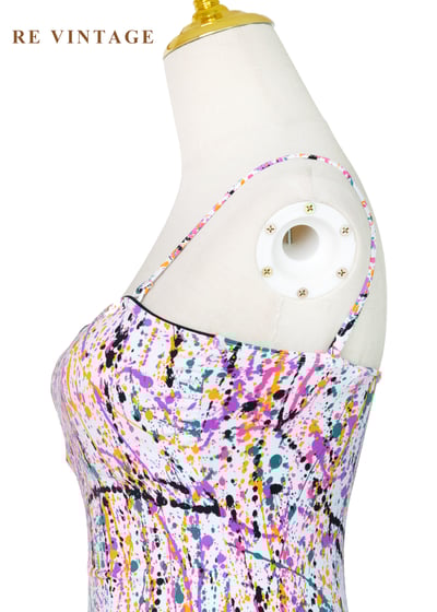 瘋狂潑彩藝術細肩帶背心7