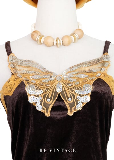 金翅蝶舞絨布小背心3