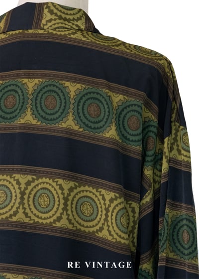 宇宙輪轉迷幻圖騰長版襯衫9