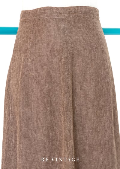 質感單品 - Brown Sugar 麻料手感高腰長裙（24"）3