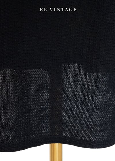 黑系幾何拼接貼身長洋裝10