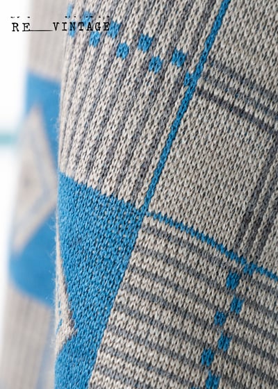 藍綠色菱格紋夾克外套12