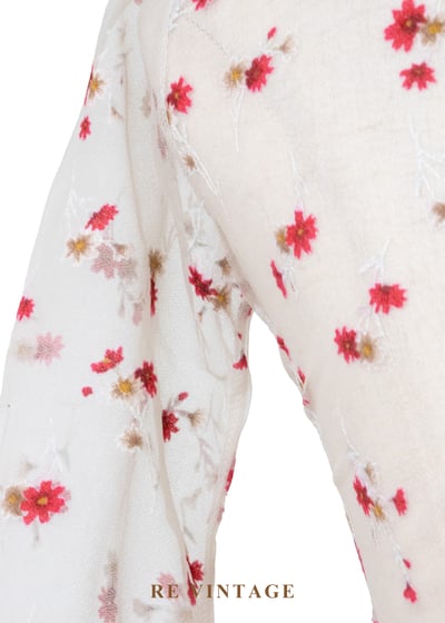 草莓汽水花香味網紗上衣11