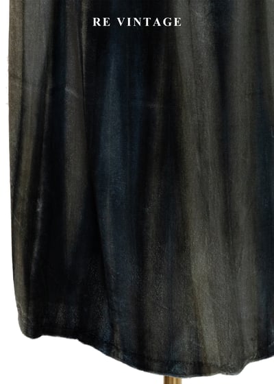 朦朧墨綠交融絨布高腰長裙（24"）7