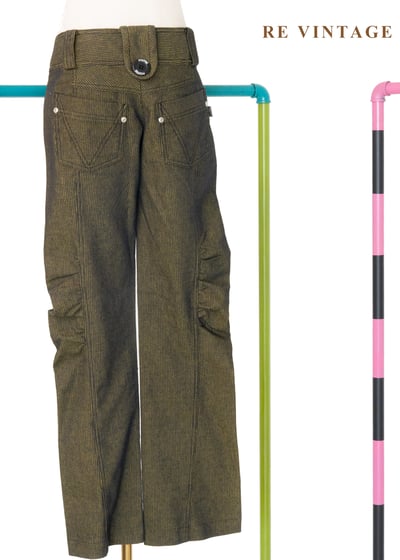 黃光行星軌道低腰長褲10