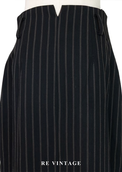 縱橫秩序 - 高腰排釦直條紋高腰長裙（26"）9