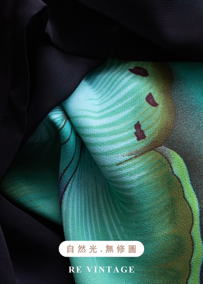 幻境破繭孔雀綠黑紗長裙（28-35"）11