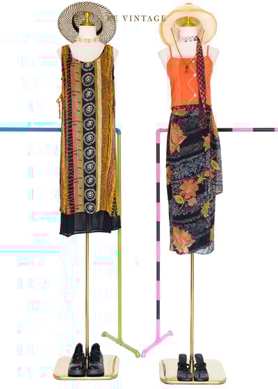 神秘異國夜色花火一片式美裙（26-27"）2