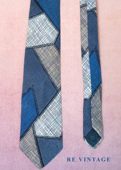 湛藍 - 時光拼圖領帶8