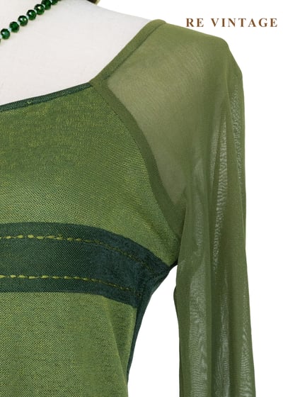 套裝上衣 - 森之呼吸。雙色拼接上衣5
