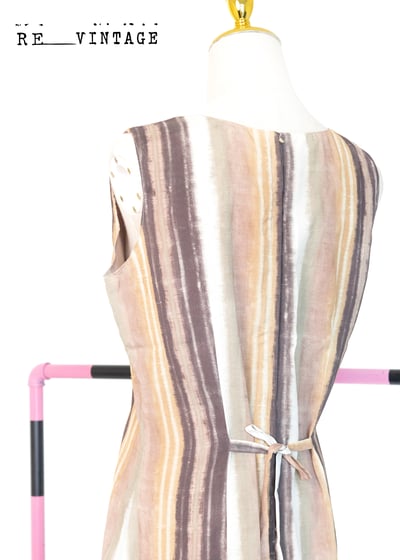 抹茶美拉德線條長洋裝6