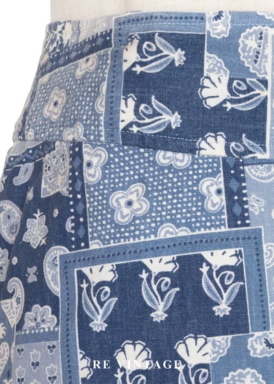 蔚藍海岸的拼貼記憶圖騰短裙（24"）6