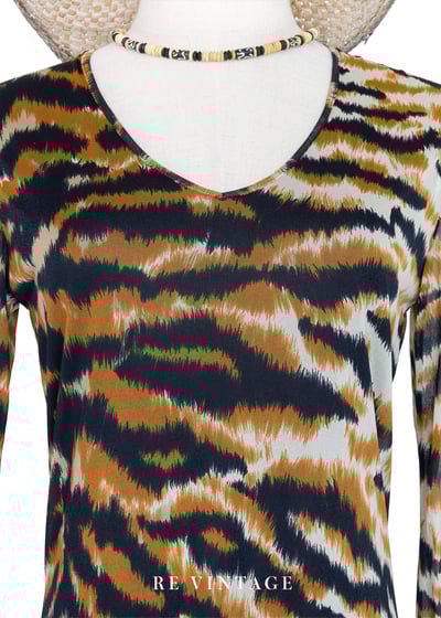 搖滾雙色豹紋少女洋裝3