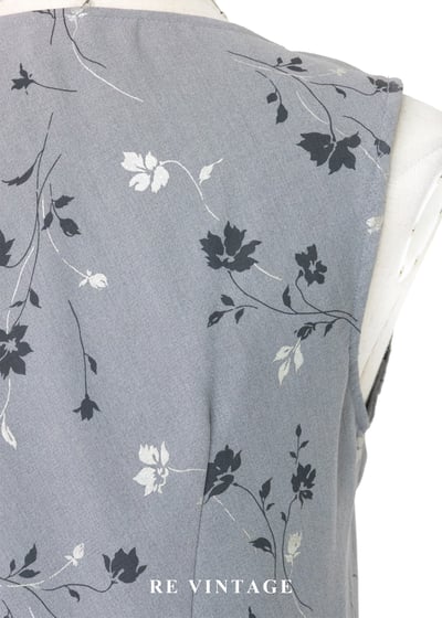 灰色調的城市花園長洋裝13