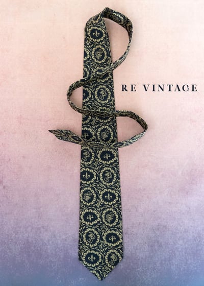 奶棕黑宮廷圖騰領帶2