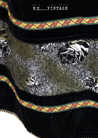 黑玫瑰嬉皮絨布長裙3