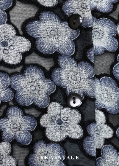 灰調浪漫 - 霧中花透膚上衣9