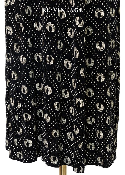 奶黃孔雀眼波點長裙（26-30"）4