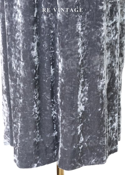 銀色月光系高級絨布細肩帶長洋裝13