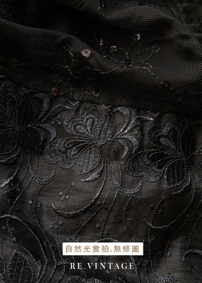 繁星花朵閃亮起舞黑蕾絲背心14
