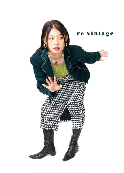 月球軌道高腰包臀中長裙1