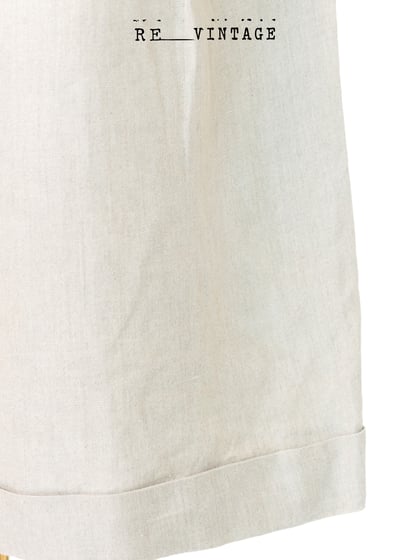 義大利製 - Escada 氣質麻料米白色及膝短褲10