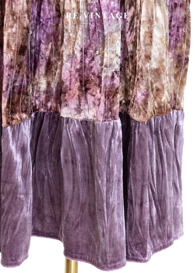 暈染金屬光層次絨布長裙（25-34"）4