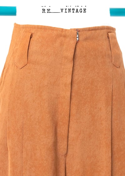 暗橘子色高腰煙管褲4