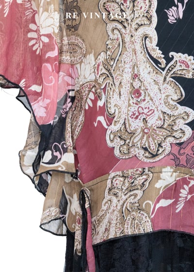 浮世漫遊 - 乾燥玫瑰色圖騰上衣6