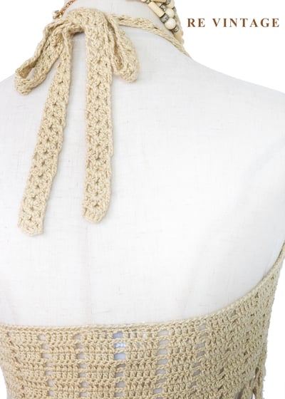 密沙花編織繞頸背心11