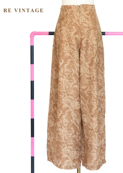 大地雲煙 - 迷幻交融高腰寬版褲（26"）8