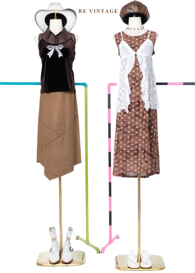 Disco Bar亮片蝴蝶結絨布背心2