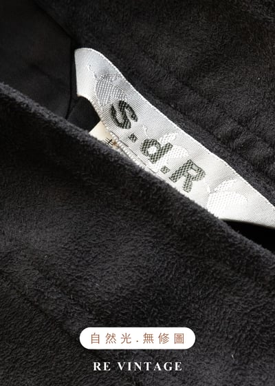 星軌觀測者 - 皮革小花深灰色中長裙（26"）13