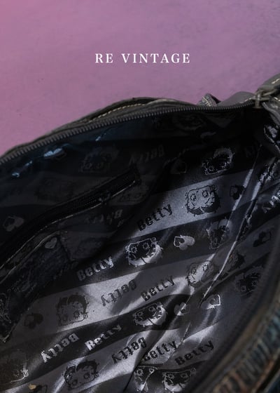 Betty Boop 刷染藍橘色人造皮革包7