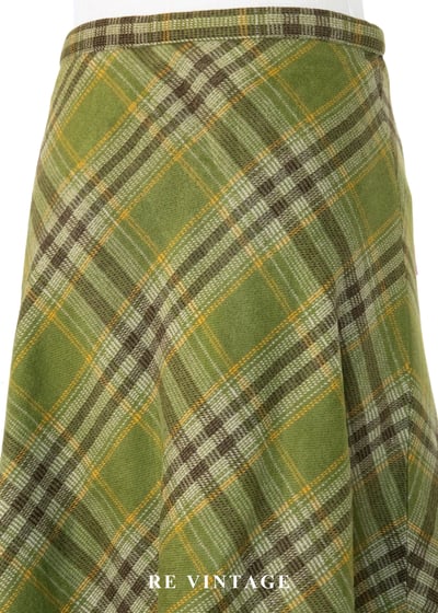 森林木質調香氣菱格紋短裙（25"）3