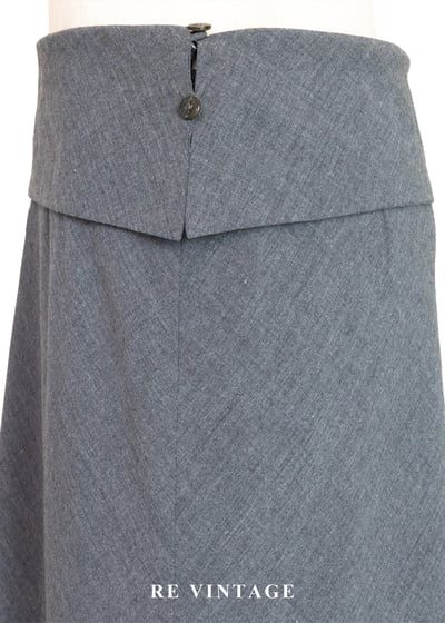 必備單品 - 翻摺簡約氣質灰色長裙（26"）7