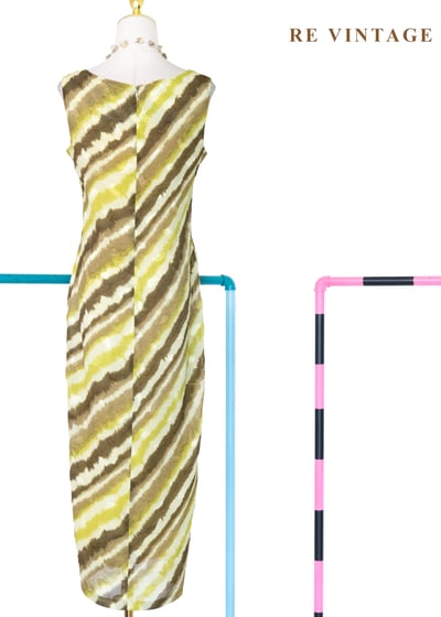 泥土與草地的復古詩長洋裝12