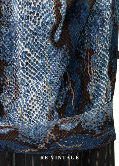 幻藍蟒紋領結冷冽背心12