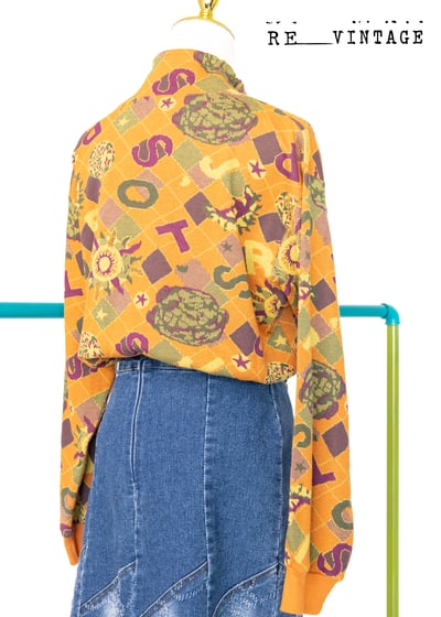 小太陽圖騰針織套頭上衣5