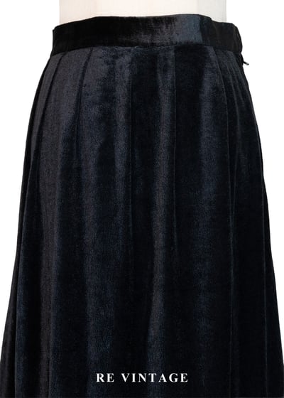 法式雕花疊層黑絨長裙（27)3