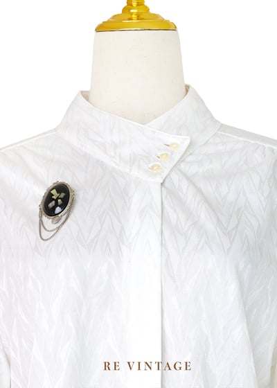 『歐洲寶物』法國製 - 純潔白閃電印花設計感襯衫3