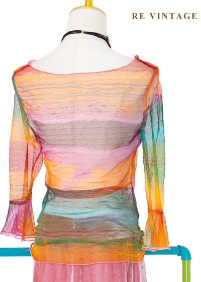 光的溫度-顏色呼吸網紗上衣8