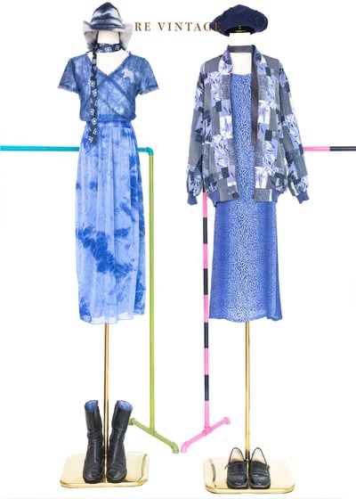 藍莓小豹夏日長洋裝2