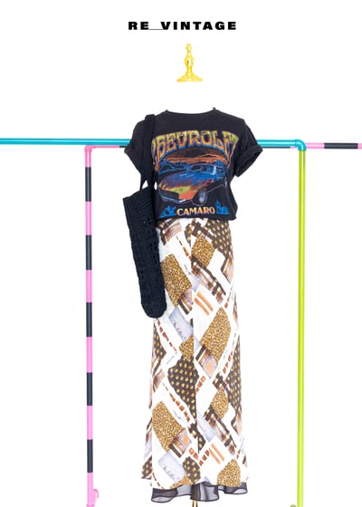 焦糖方糖棉質長裙3